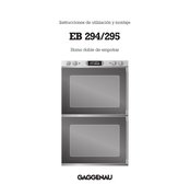 Gaggenau EB 294 Instrucciones De Utilización Y Montaje