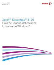 Xerox DocuMate 3120 Guía De Usario