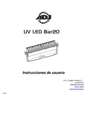 American DJ UV LED Bar20 Instrucciones De Usuario