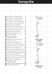 Hansgrohe Crometta S 240 1jet Showerpipe 27320000 Instrucciones De Montaje