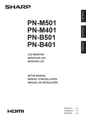 Sharp PN-M401 Manual De Instalación