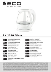 ECG RK 1520 Glass Manual De Instrucciones