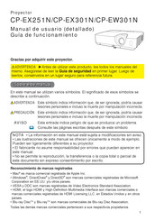 Hitachi CP-EX251N Manual De Usuario