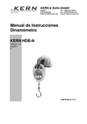 KERN HDB 5K5N Manual De Instrucciones