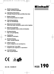 EINHELL KGS 190 Manual De Instrucciones