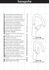 Hansgrohe Talis S 260 72810800 Modo De Empleo / Instrucciones De Montoje