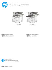 HP LaserJet Managed MFP E52545 Guia De Instalacion