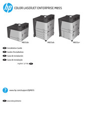 HP COLOR LASERJET ENTERPRISE M855xh Guia De Instalacion