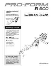 Pro-Form R 600 Manual Del Usuario