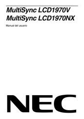 NEC MultiSync LCD1970V Manual Del Usuario