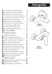 Hansgrohe Metris 31680000 Instrucciones De Montaje