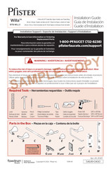 Pfister Willa BTB-WLL3 Guia De Instalacion