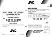 JVC KD-HDR44 Manual De Instrucciones