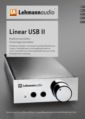 Lehmannaudio Linear USB II Manual De Instrucciones