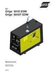 ESAB Origo 551D EDW Manual Del Usuario