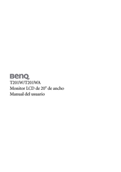 BenQ T201W Manual Del Usuario