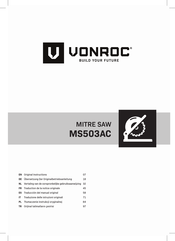 VONROC MS503AC Traducción Del Manual Original
