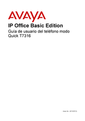 Avaya T7316 Guía De Usuario