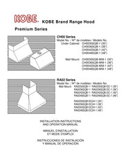 KOBE Premium Serie Instrucciones De Instalación