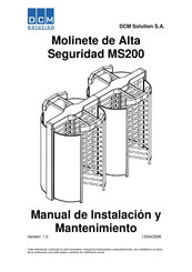 DCM SOLUTION MS200 Manual De Instalación Y Mantenimiento