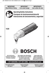 Bosch 1530 Instrucciones De Funcionamiento Y Seguridad