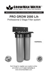 GrowMax Water PRO GROW 2000 L/h Manual De Instrucciones