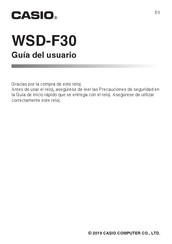 Casio WSD-F30 Guía Del Usario