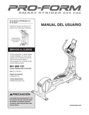 Pro-Form SMART STRIDER 695 CSE Manual Del Usuario