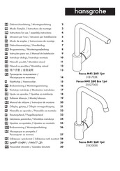 Hansgrohe Focus M41 280 Eco 1jet 31827000 Modo De Empleo/Instrucciones De Montaje