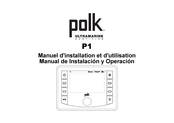 Polk P1 Manual De Instalación Y Operación