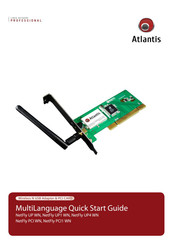 Atlantis NetFly PCI1 WN Guia De Incio Rapido