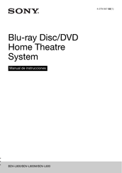 Sony BDV-L800 Manual De Instrucciones