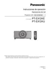 Panasonic PT-EX12KE Instrucciones De Operación