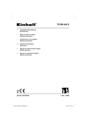 EINHELL TC-RH 800 E Manual De Instrucciones
