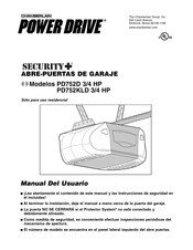 CHAMBERLAIN Power Drive Security + PD752KLD Manual Del Usuario