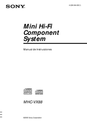 Sony MHC-VX88 Manual De Instrucciones
