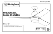 Westinghouse ETL-ES-Delancey-LED-WH16 Manual Del Usuario