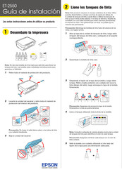 Epson ET-2550 Guia De Instalacion