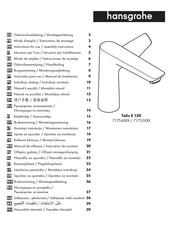 Hansgrohe Talis E 150 71755 Serie Instrucciones De Montaje