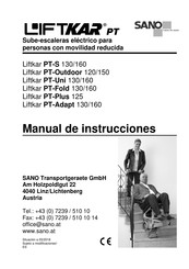 SANO Liftkar PT-Adapt 160 Manual De Instrucciones