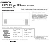 Lutron GRAFIK Eye QSGR-6P Guía De Instalación Y Funcionamiento