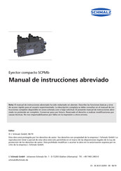 schmalz SCPMb Manual De Instrucciones