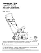 EarthWise SN74018 Manual Del Operario