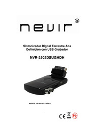 Nevir NVR-2502DSUGHDH Manual De Instrucciones