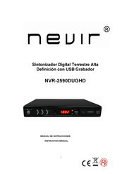 Nevir NVR-2590DUGHD Manual De Instrucciones