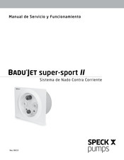 Speck pumps BaduJet super-sport II Manual De Servicio