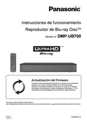 Panasonic DMP-UB700 Instrucciones De Funcionamiento