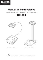 Tanita DC-360 Manual De Instrucciones