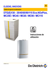 De Dietrich ELIDENS DTG E 130 - 45 Eco.NOxPlus Instrucciones De Utilizacion