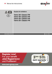 EWM Tetrix 551 Classic FW Manual De Instrucciones